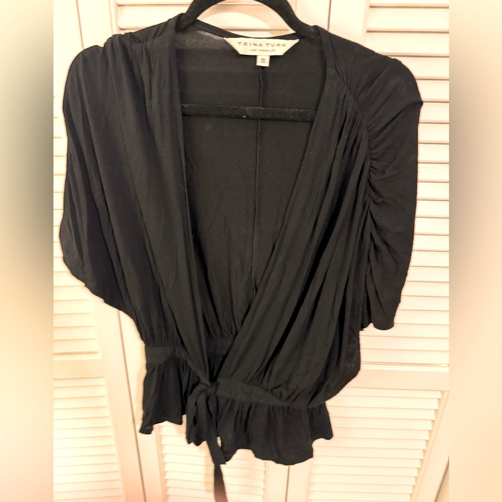 Small Trina Turk crop wrap shrug